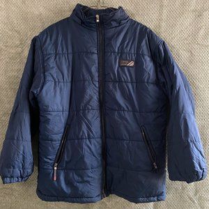 Navy Blue Puffer Winter Jacket Coat IZOD
